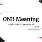 onb meaning in text