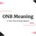 onb meaning in text